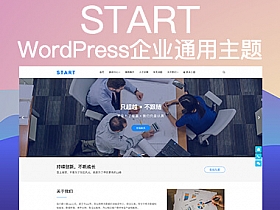 WordPress Start大氣企業模板主題,響應式通用模板，thinkphp模板主題定制